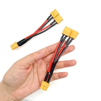 JZK 2 x paralelné káble XT60, káble pre pripojenie batérie XT60, 1 x samica na 2 x samec, adaptéry