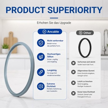 Tesniaci krúžok 22 cm pre tlakový hrniec, Univerzálne náhradné diely pre WMF Perfect, Perfect Plus a