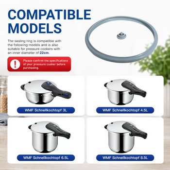 Tesniaci krúžok 22 cm pre tlakový hrniec, Univerzálne náhradné diely pre WMF Perfect, Perfect Plus a