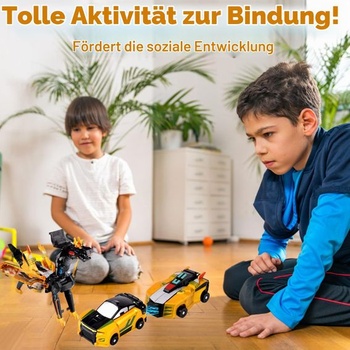 2 transformujúce sa robotické hračky s autíčkami, robotické hračky s jednorožcom