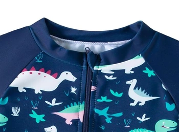 Chlapecké plavky, plavky, UV ochrana, kraťasy s dinosaury, plavky s dinosaury, velikost B, 18–24