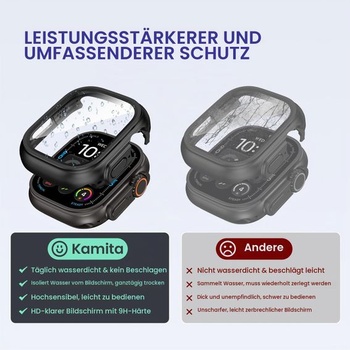 Voděodolné pouzdro Kamita s ochranou displeje pro Apple Watch Ultra 4/3/2/1 49mm černé 49mm