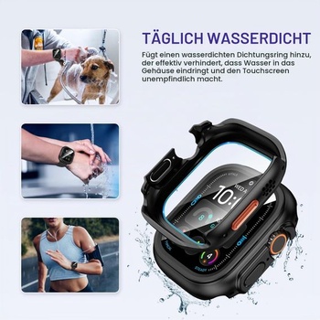 Voděodolné pouzdro Kamita s ochranou displeje pro Apple Watch Ultra 4/3/2/1 49mm černé 49mm