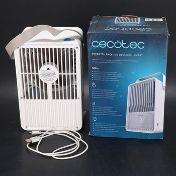 Chytrá stolní klimatizace Cecotec EnergySilence 500 DeskChill. 6 W, 500ml nádrž, dotykové ovládání,