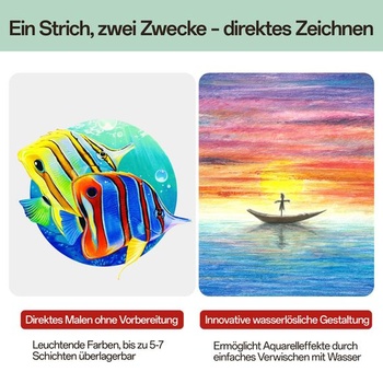 MARCO 3120 Series 36-farebné vysoko kvalitné farebné ceruzky rozpustné vo vode so štetcom, v železnej