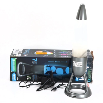 BUKI SP010 - Magma lampa 35 cm s LED diodami 7 barev a automatickou změnou barev – bezpečná kovová