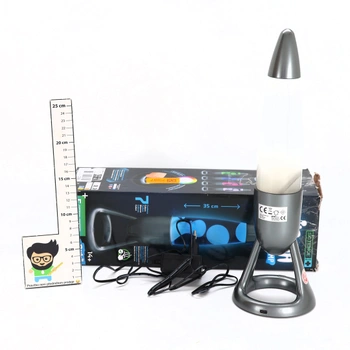 BUKI SP010 - Magma lampa 35 cm s LED diodami 7 barev a automatickou změnou barev – bezpečná kovová