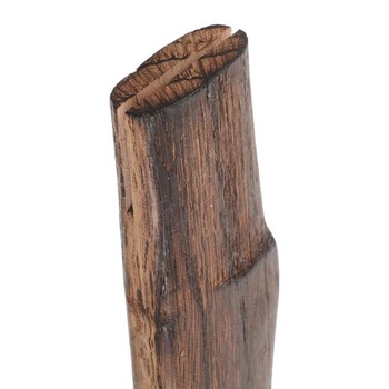 Rukoväť sekery s koženým pútkom, drevená, dĺžka 260 mm, náhradná rukoväť sekery s klinom, hladká