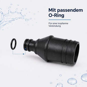 Adaptér kompatibilný so systémom Gardena Click pre bazénovú hadicu s priemerom 38 mm (svorka)