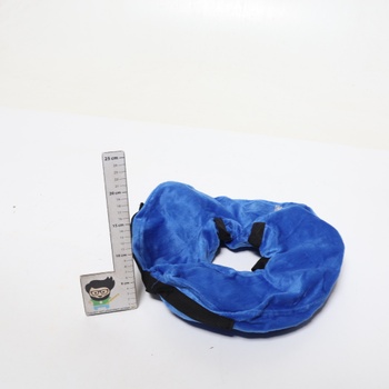 Mablik® Elizabethan obojok pre psov, veľkosť L, modrý, nafukovací, na hojenie rán a po operácii.
