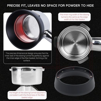 Dávkovací krúžok na kávu 54 mm | Magnetický dávkovací lievik pre portafiltre Sage/Breville 54 mm
