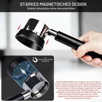 Dávkovací krúžok na kávu 54 mm | Magnetický dávkovací lievik pre portafiltre Sage/Breville 54 mm
