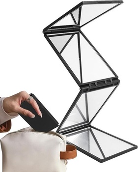 Prenosné 360-stupňové zrkadlo, 4-stranné skladacie zrkadlo,…