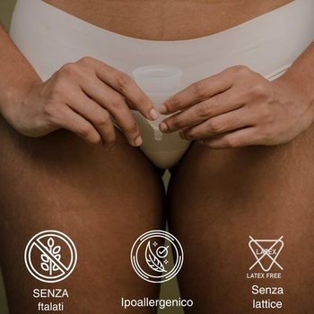 Menštruačný kalíšok MamiCup® Mäkký, flexibilný, opakovane použiteľný silikón lekárskej kvality