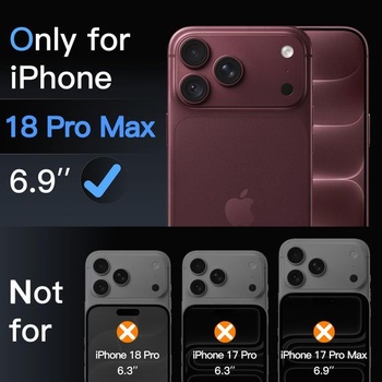 Ochranný kryt JETech pre iPhone 18 Pro Max, 3 ks