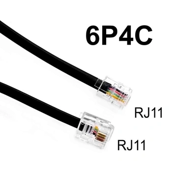 Kabel JZK 5M RJ11 na RJ11, vysokorychlostní telefonní a širokopásmový kabel, prodlužovací telefonní