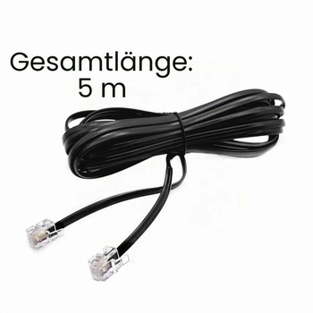 Kabel JZK 5M RJ11 na RJ11, vysokorychlostní telefonní a širokopásmový kabel, prodlužovací telefonní