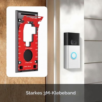Držiak na zvonček Ring Doorbell 2. generácie, samolepiaci držiak na zvonček s lepiacou podložkou pre