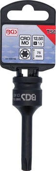 BGS 5480-T50 | Vložka rázového bitu | Dĺžka 75 mm | T-profil (pre Torx) T50