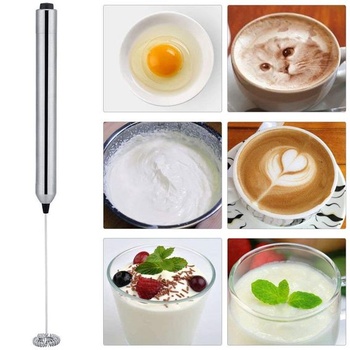Elektrický napeňovač mlieka, nerezová oceľ, odolný proti korózii, robustná pena, mini mixér na latte,