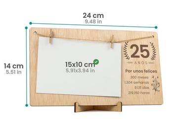 Fotorámeček CONTRAXT k 25. výročí narozenin. Nápady na dárky k 25. výročí svatby manželských párů.