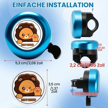 Dětský mini zvonek na kolo s hlučností 120 dB