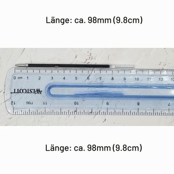 Náhradné náplne do guličkového pera MengRan 9,8 cm pre Click Pens, 10 kusov, čierny atrament Náhradné