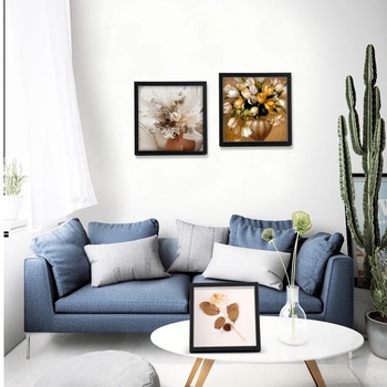 3D fotorámeček k vyplnění, 22 x 22 cm, hloubka 3 cm, černý