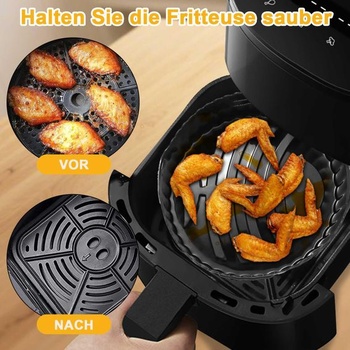 Silikonová forma do fritézy COSORI Small 2L, Chefman 2L, Midea 2L černá