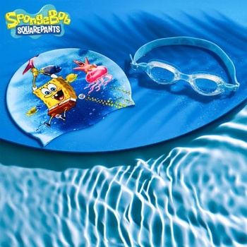 Detská sada plaveckých čiapok a okuliarov s UV ochranou SpongeBob SquarePants - Doplnky na plávanie