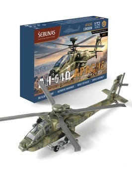 SEBUNAS 1:72 AH-64 Apache vrtuľník hračka vojenská rýchlostavebná sada 11.AH-64