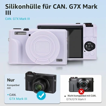Silikonové ochranné pouzdro PROfezzion pro Canon Powershot G7X Mark III, béžové