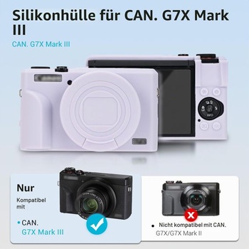 Silikónové ochranné púzdro PROfezzion pre Canon Powershot G7X Mark III, béžové