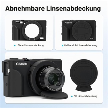 Silikónové ochranné púzdro PROfezzion pre Canon Powershot G7X Mark III, béžové