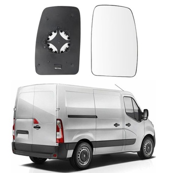 Výmena skla vonkajšieho zrkadla pre Renault Master 2010-2021, náhrada pre Opel Movano 2010-2023,