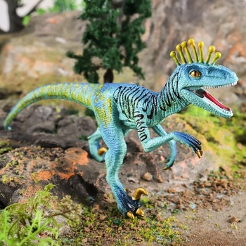 MAKFORT Figúrka dinosaura Hračky Figúrky Eoraptor Modrá, Pohyblivé paže Zberateľská hračka,