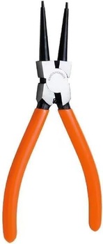 Oranžovočervené kliešte na poistné krúžky Heavy Duty extra dlhé 17,8 cm, kliešte na poistné