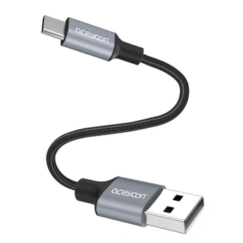 Aceyoon USB C kábel krátky 10cm, 3A nabíjací kábel USB C…