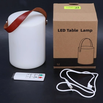 LED vonkajšia stolná lampa, bezdrôtová, na batérie, stmievateľná, dobíjacia USB-C, vodotesná s krytím