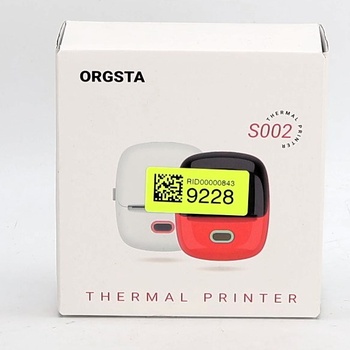 Tiskárna samolepicích štítků ORGSTA S002, štítkovač s Bluetooth, 300 DPI, štítkovací stroj,