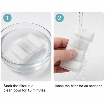 Filter pre mačacie fontány 8+8, filter s aktívnym uhlím a špongiou