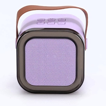 Mini karaoke systém se 2 bezdrátovými mikrofony, LED světly, vokálními efekty, přenosným zpívajícím