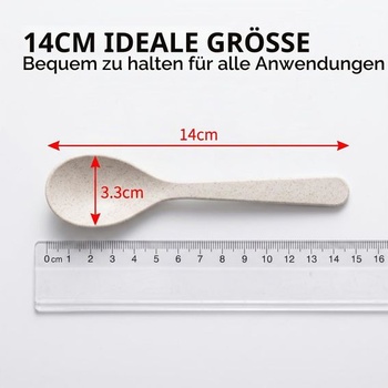 Súprava 20 farebných plastových lyžičiek na vajcia, 14 cm, opakovane použiteľné, dlhá rukoväť, malé,