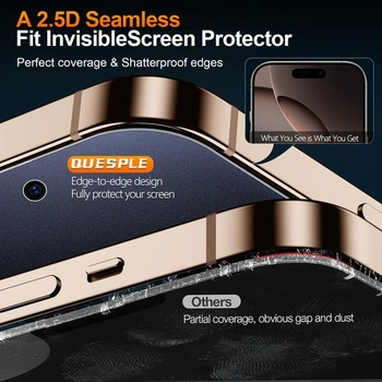 [2 ks] Matné tvrzené sklo na displej pro iPhone 16 Pro Max, ochrana proti otiskům prstů, matná