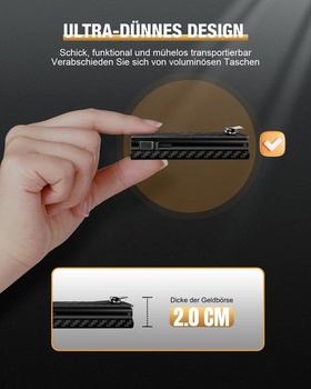 Pánské pouzdro na karty dwnkove, tenká peněženka s kapsou na mince, RFID ochrana a identifikační