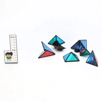 TOSY Magnetická pyramidová kostka - 1 kostka se promění v 1 miliardu tvarů, 243 magnetů,