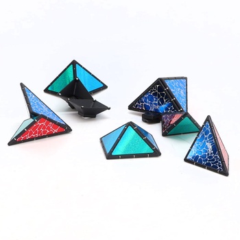 TOSY Magnetická pyramídová kocka - 1 kocka sa premení na 1 miliardu tvarov, 243 magnetov,