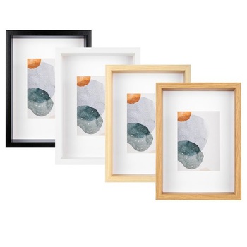 Walther Design rám obrazu Shape 3D FSC drevený rám 40x40 cm, biely, HNX440W 40 x 40 cm biely