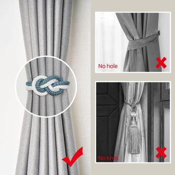Pretty Jolly Mini magnetické pásky na záclony, jednoduché severské pásky na záclony, elegantné