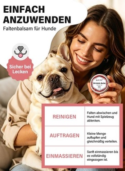 GJYC PET Bulldog Wrinkle Care, balzam na vrásky pre buldogov a mopsov, 30 g